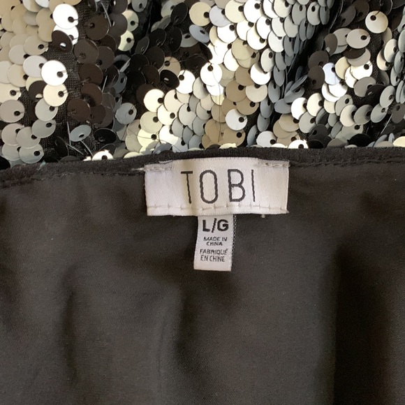 TOBI Sequined Halter Mini Dress - Picture 5 of 6